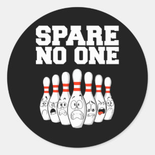 Sticker Rond Bowling Spare Personne