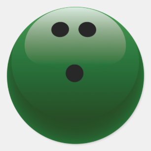 STICKER ROND BOWLING VERT