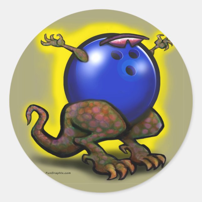 Sticker Rond BowlingZilla (Devant)