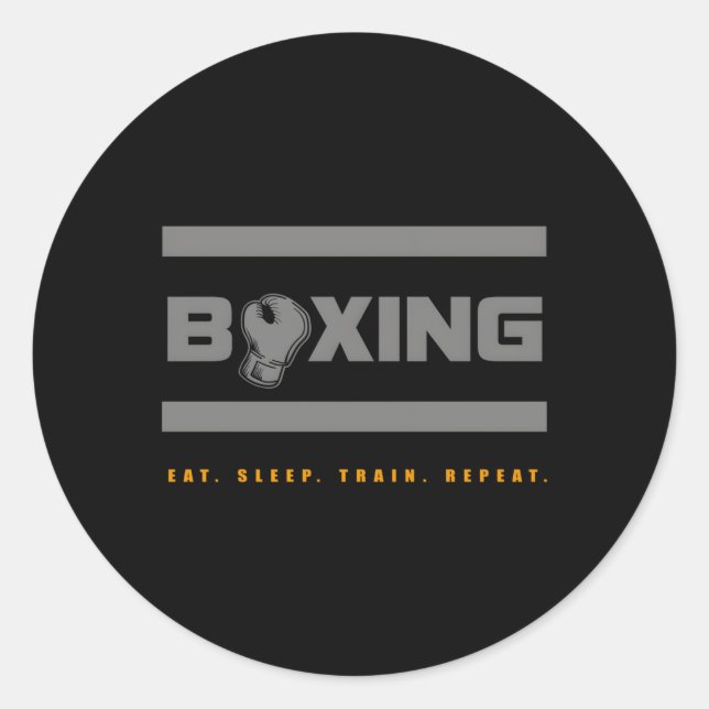 Sticker Rond Boxe (Devant)