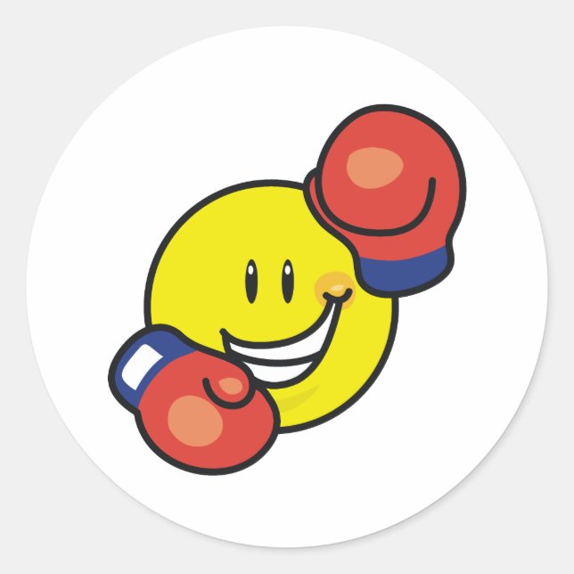 Sticker Rond Boxe (Devant)