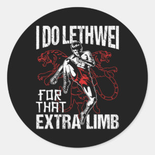 Sticker Rond Boxe birmane Lethwei Entraînement Arts martiaux My