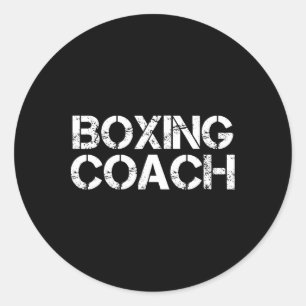 Sticker Rond Boxe Coach Love Team Coaching Sports Shirt