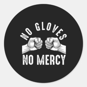 Sticker Rond Boxe de Knuckle nu Hommes Poing Combattre Knuckle