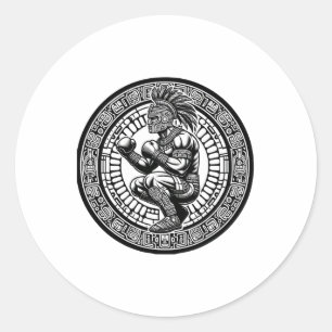 Sticker Rond Boxe Mexique Drôle Mexicain Style Vintage Boxe M