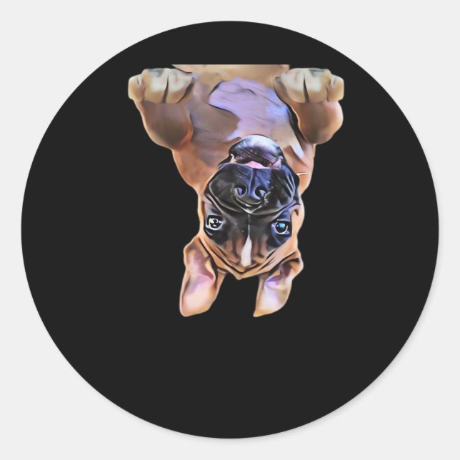 Sticker Rond Boxe Peekaboo (Devant)