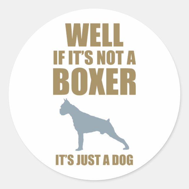 Sticker Rond Boxer (Devant)