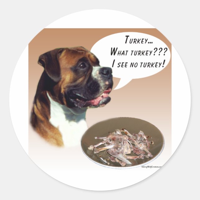 Sticker Rond Boxer Turquie (Devant)