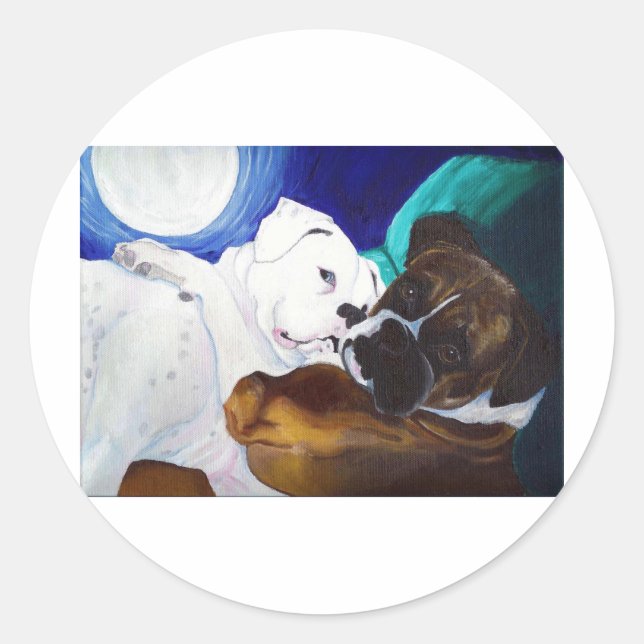 Sticker Rond Boxes enregistrées (Devant)