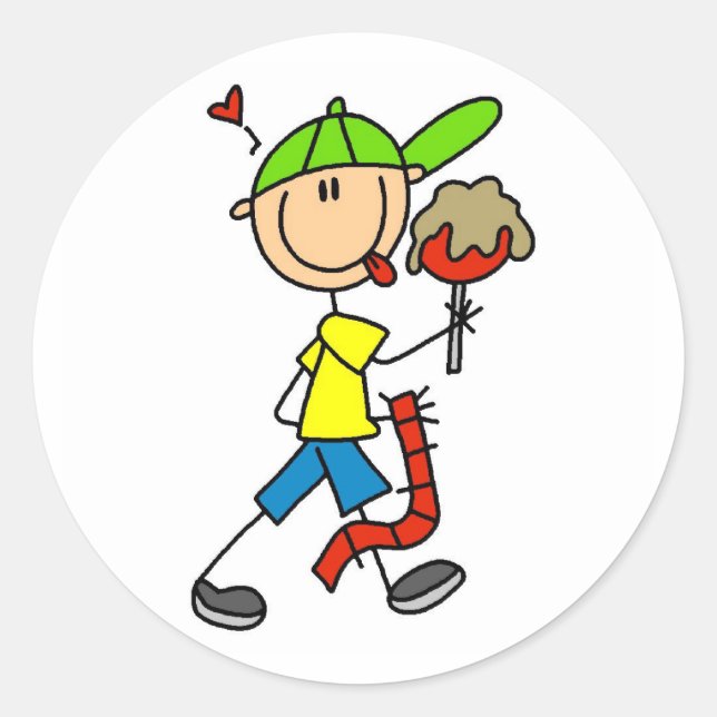 Sticker Rond Boy Carnival Goer (Devant)