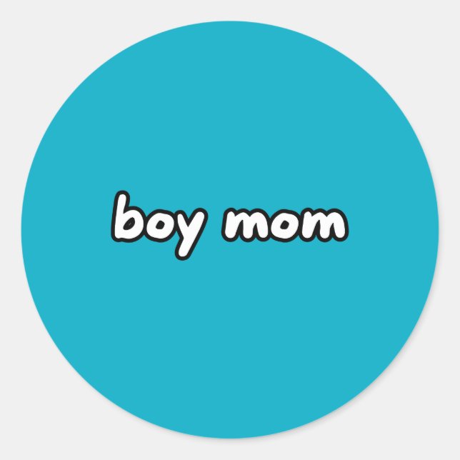 Sticker Rond boy mom (Devant)