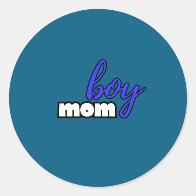 Sticker Rond boy mom (Devant)