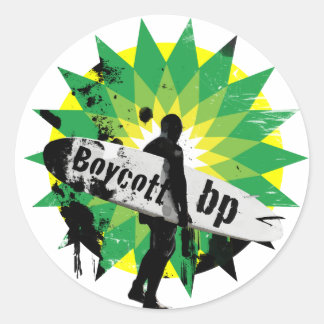Sticker Rond Boycott bp