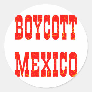 Sticker Rond Boycott du Mexique