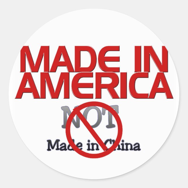 STICKER ROND BOYCOTT FAIT EN CHINE (Devant)