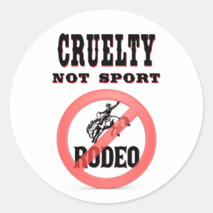 Sticker Rond Boycott Rodeo