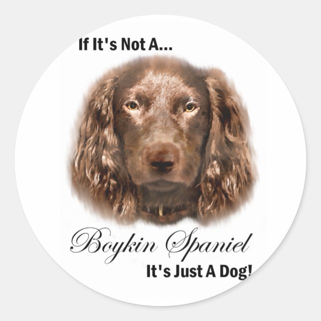 Sticker Rond Boykin Spaniel (Devant)
