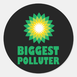 Sticker Rond BP Plus grand pollueur