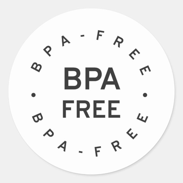 Sticker Rond BPA gratuit (Devant)