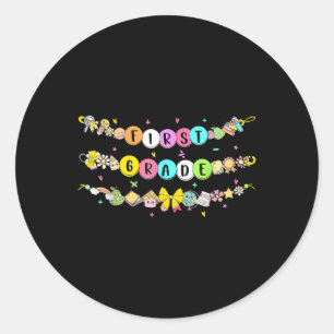 Sticker Rond Bracelet de rentrée scolaire première année Enseig