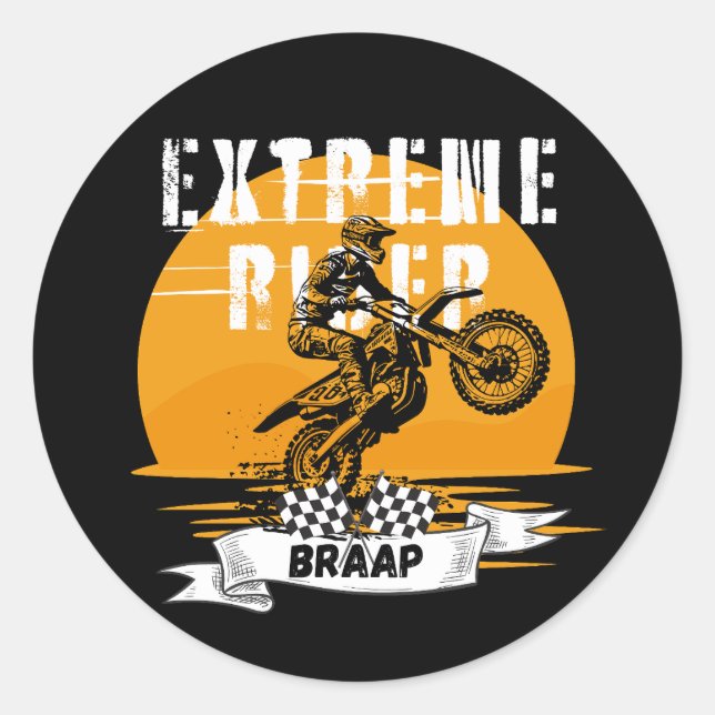 Sticker Rond Bracelet pour cavalier extrême (Devant)