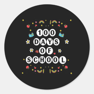 Sticker Rond Bracelets d'amitié Enfant 100 Jours Plus Intellige