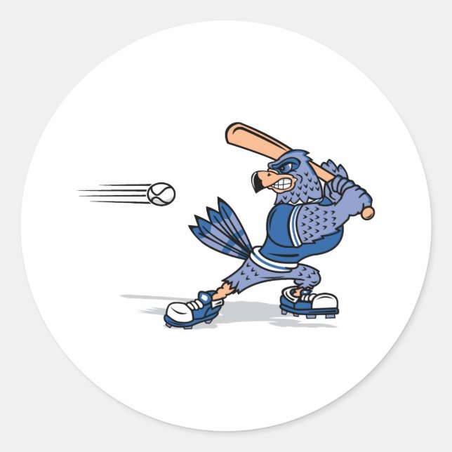 Sticker Rond Bradley Blue Jay (Devant)