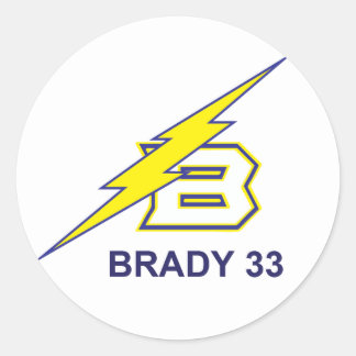 STICKER ROND BRADY 33