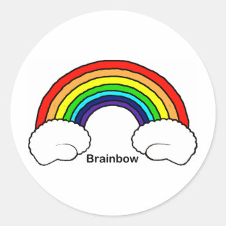 Sticker Rond Brainbow