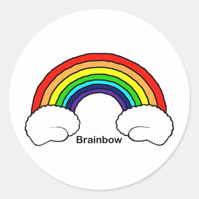 Sticker Rond Brainbow (Devant)