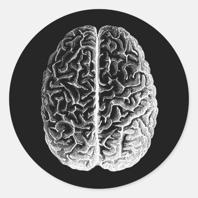 Sticker Rond Brains ! (Devant)