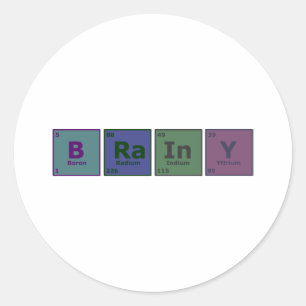 Sticker Rond Brainy