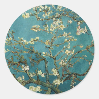 Sticker Rond Branches avec fleurs d'amandes par Vincent Van Gog