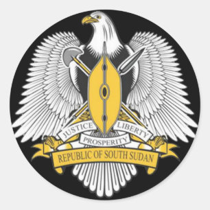 Sticker Rond bras de manteau sud-soudan