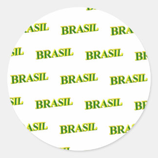 Sticker Rond Brasil 3D