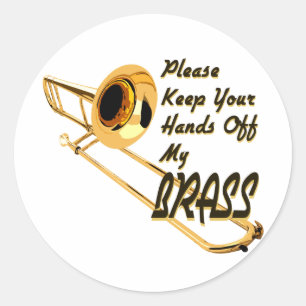 Sticker Rond Brass/Trombone
