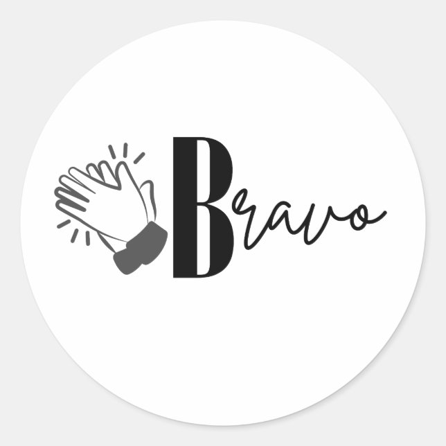 Sticker Rond Bravo (Devant)