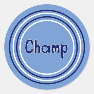 Sticker Rond Bravo pour le Champ