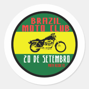 Sticker Rond Brazil mouvement club