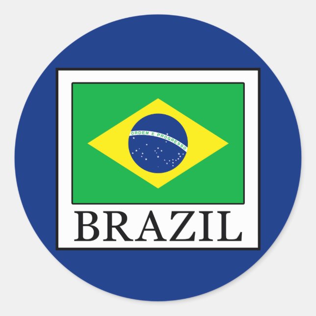 Sticker Rond Brésil (Devant)