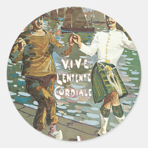 Sticker Rond Brest á Londres 18 heurs