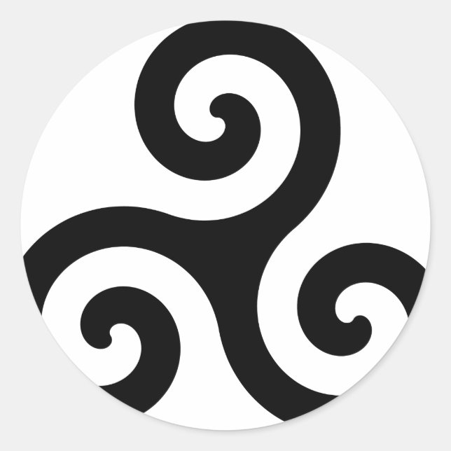 Sticker Rond Bretagne / Breizh / Britanny (Devant)