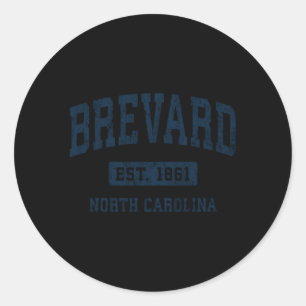 Sticker Rond Brevard North Carolina Nc Sports sportifs