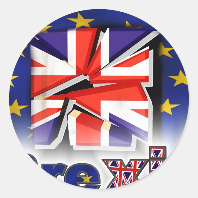 Sticker Rond brexit (Devant)