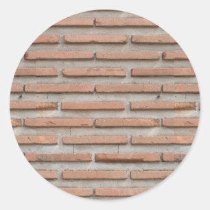 Sticker Rond Brick wall
