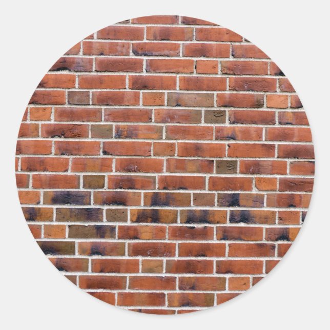 Sticker Rond Brick wall with joints (Devant)