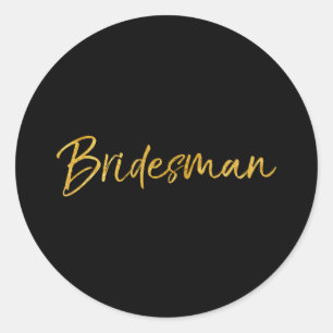 Sticker Rond Bride &amp ; Mariage de salle Design Studio Mens N