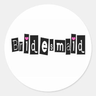 Sticker Rond Bridesmaid