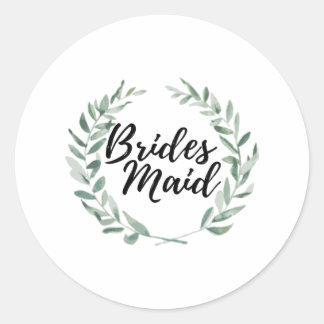 Sticker Rond Bridesmaid
