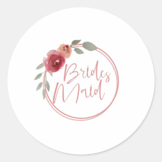 Sticker Rond Bridesmaid